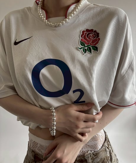 【USED】 Nike England National Rugby Soccer Shirt / 250607-017
