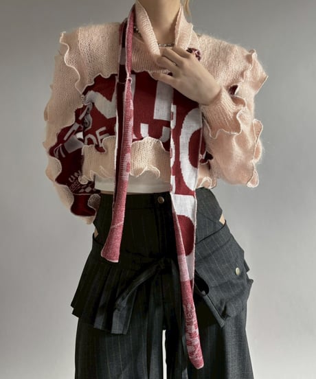 【RE;CIRCLE】 RE Mellow Knit Top + Tie / 260122-007
