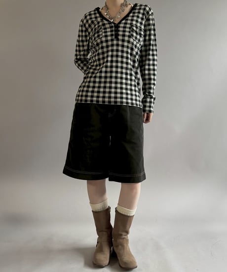【USED】 Chaps Check Pattern L/S T-shirt / 260502-022