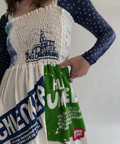 【RE;CIRCLE】 RE Eco-Friendly Bag Shirring One-piece / 220825-019