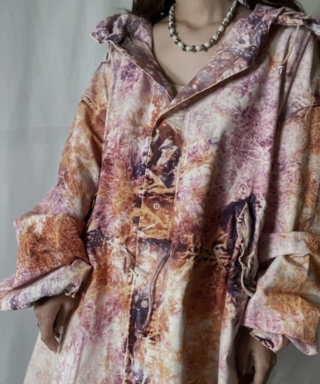 【USED】  Tie Dyed Army Snow Parker/211110-033