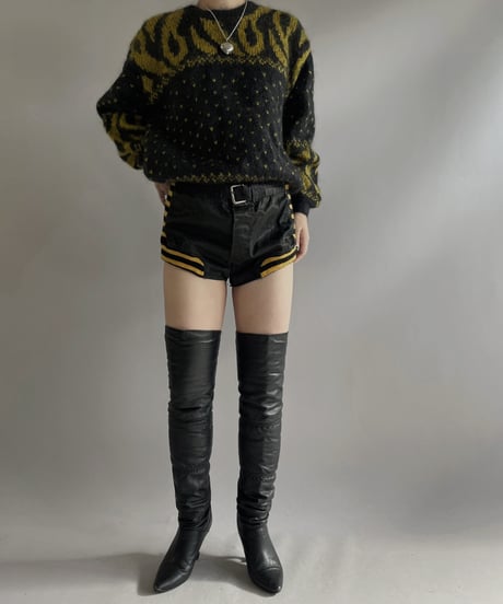 【USED】 Patterned knit Top / 231209-020