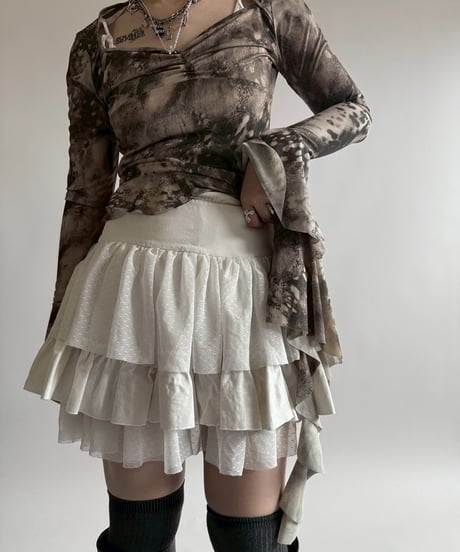 【USED】 Pattern Mini Skirt  /250412-026