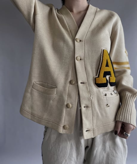 【USED】  Lettered Cardigan / 221105-011