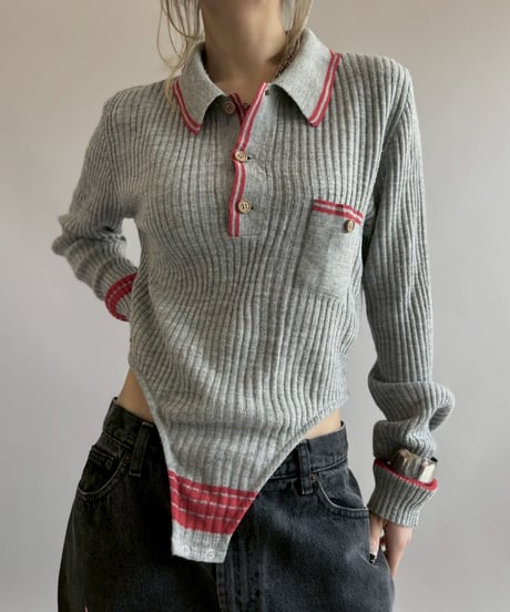 【RE;CIRCLE】 RE Rib Knit Leotard Top / 260416-010