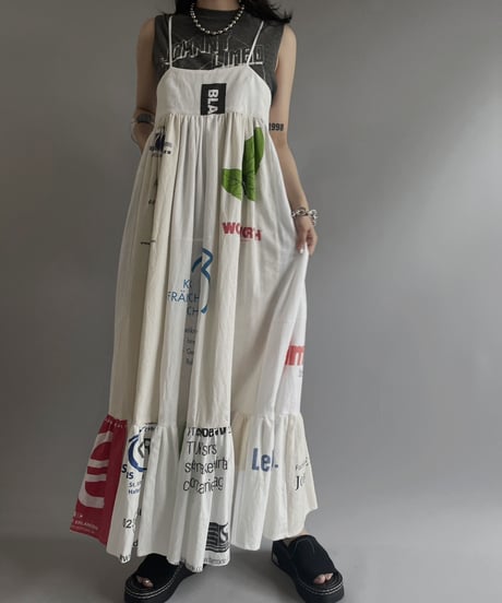 【RE;CIRCLE】RE Eco-Friendly Bag Camisole Long One-piece / 230622-002