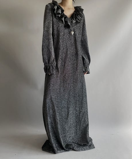 【USED】L/S Lame Long One-Piece/ 212028-027
