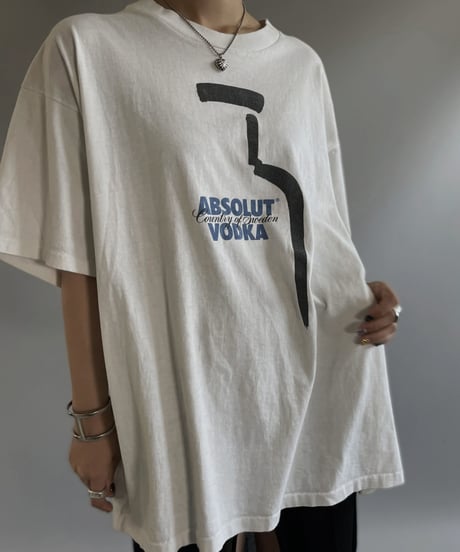 【USED】 Made in USA ABSOLUT VODKA S/S T-Shirts / 230805-014