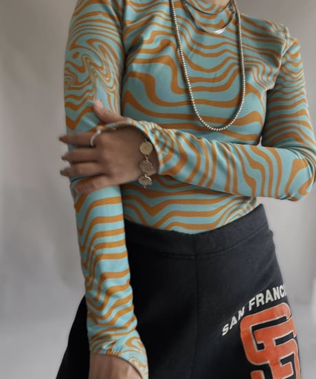 【USED】 Patterned L/S Leotard / 230408-020