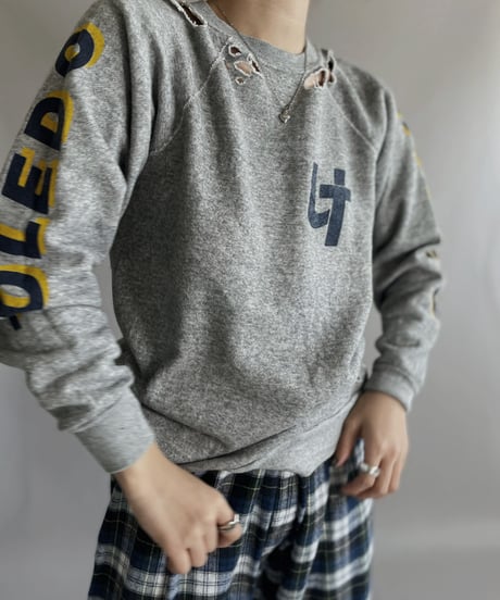 【USED】 Sweatshirt Made in U.S.A ’’TLEDO ROCKETS’’/ 221224-006