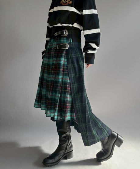 【RE;CIRCLE】 RE Kilt Long Skirt / 251204-009