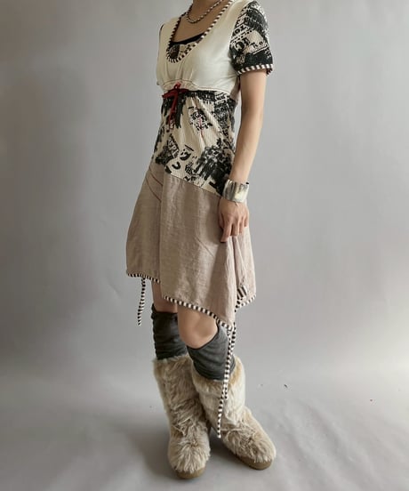 【USED】 Cop.Copine S/S Pleats Design One-Piece  /251014-026
