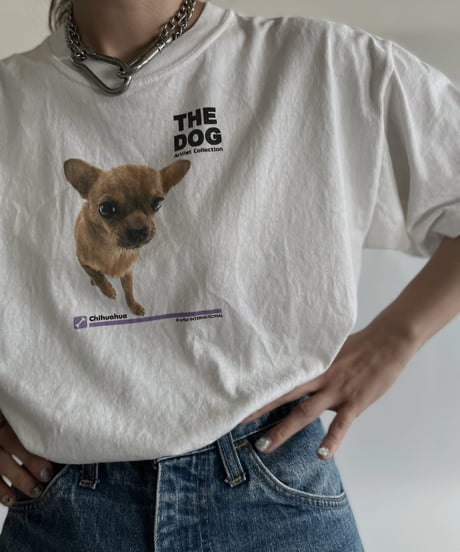 【USED】 Short Sleeved Dog T-shirt  / 220611-023