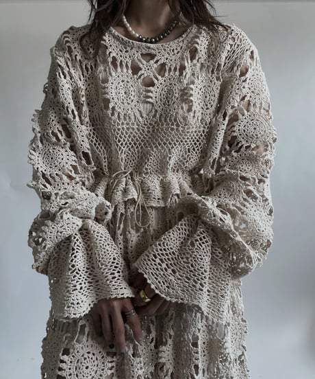 【RE;CIRCLE】 RE Crochet Lace One-piece / 220427-041