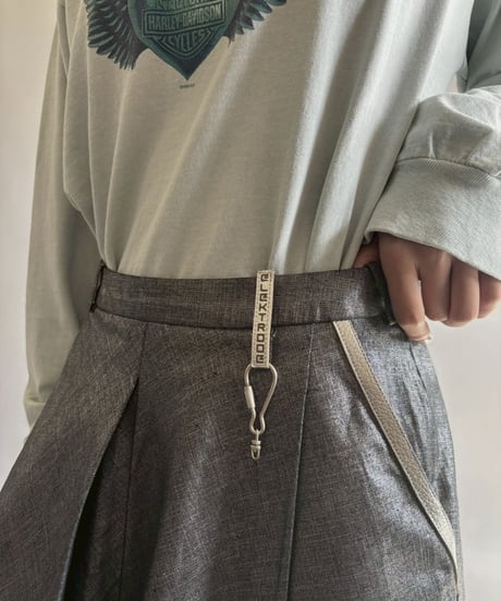 【USED】 Metallic Mini Skirt /251004-024