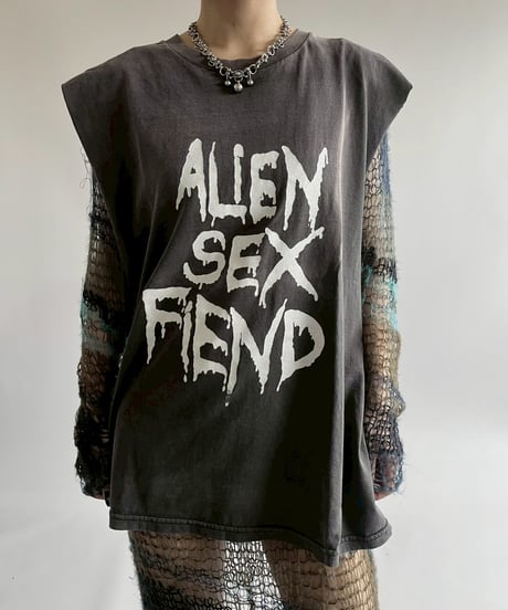 【USED】  ALIEN SEX FIEND Cutoff Tank Top /250510-001