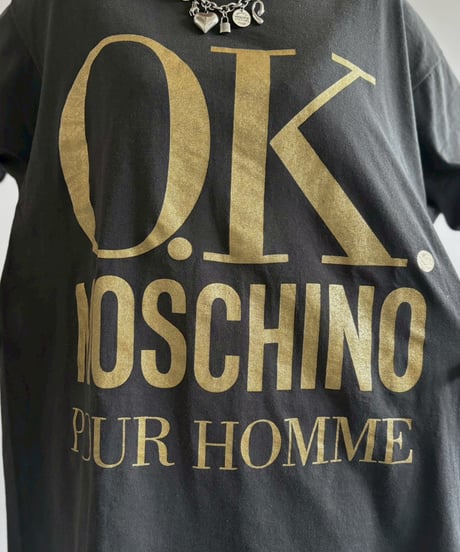 【USED】 Made in USA MOSCHINO Graphic T-Shirt / 260627-026