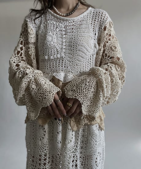 【RE;CIRCLE】 RE Crochet Lace One-piece / 220427-035