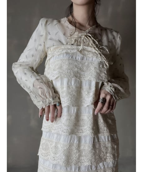 【RE;CIRCLE】 RE Crochet Long Skirt/220220-013