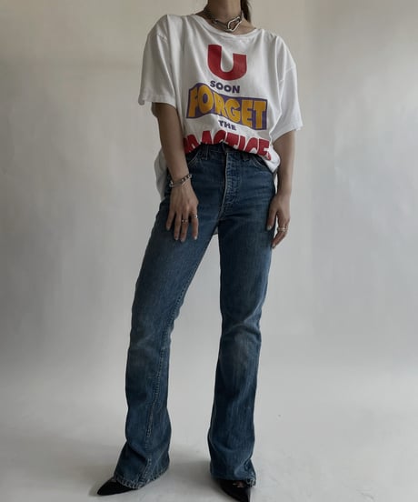【USED】 Short Sleeved T-shirt “U SOON FOREGET THE PRACTICES”/ 220611-022