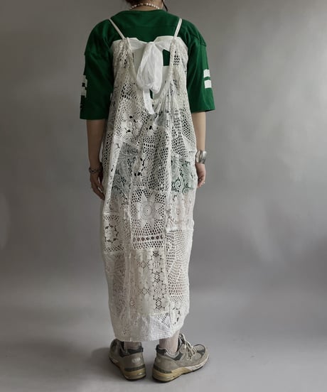 【RE;CIRCLE】 RE Crochet Patch Code Camisole One-Piece / 240509-001