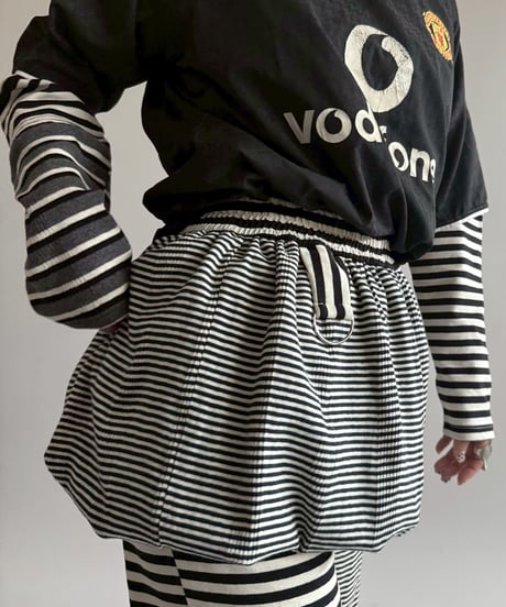【RE;CIRCLE】 RE Border Balloon Skirt Mini  /  250403-004
