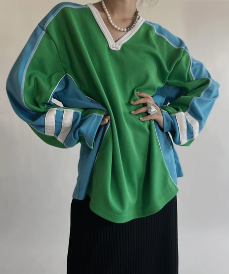 【USED】 Long Sleeved Soccer T-shirt / 220604-005