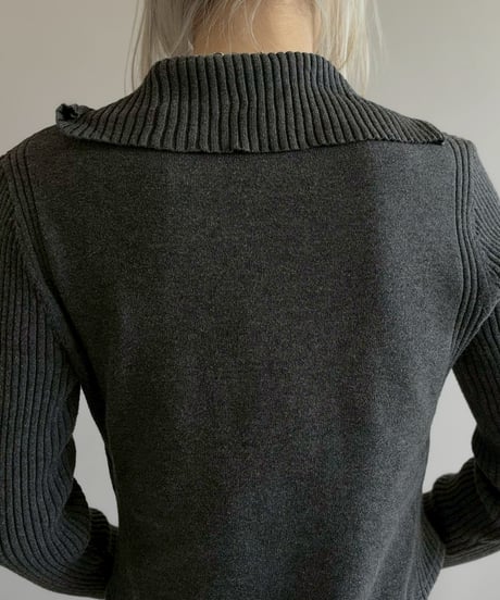 【RE;CIRCLE】 RE Rib Knit Leotard Top / 260416-007