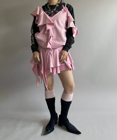 【USED】 Asymmetry Design Sweat One-Piece / 260404-027