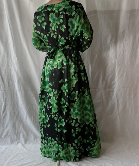 【USED】  Clover Patterned Poly EURO Dress/210407-020