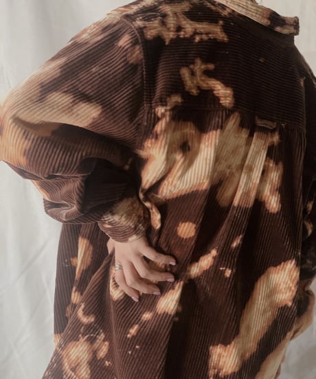【RE;CIRCLE】Tie Dye Dyeing Corduroy shirt① /210226-005