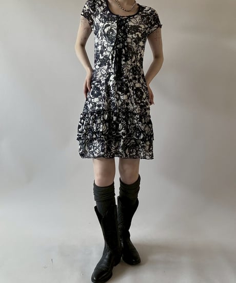 【USED】 Flower Pattern S/S One-Piece  / 250628-002