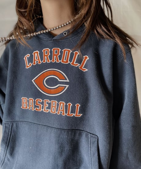 【USED】  Champion Reverse Weave Hoodie CARROL BASEBALL/210902-018
