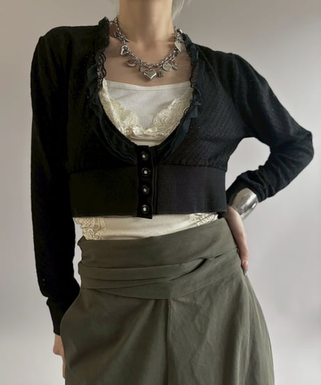 【USED】 Cropped Cardigan / 260502-005