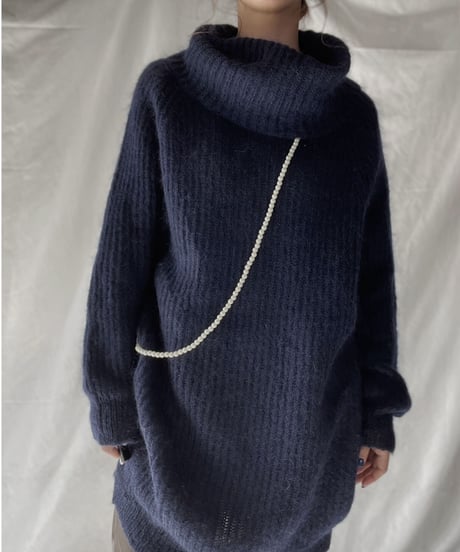 【USED】    Mohair Knit Top③/211216-004