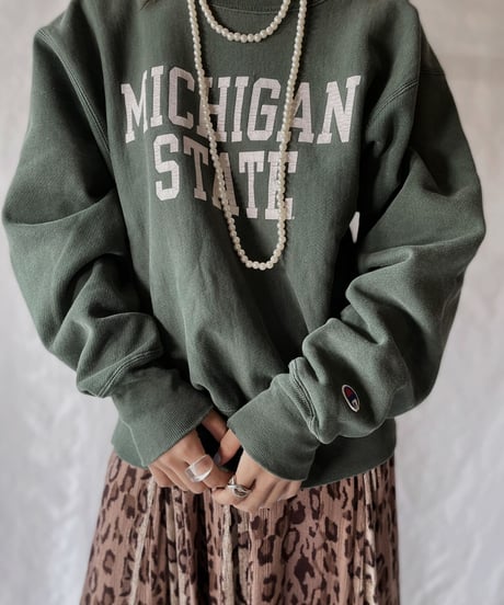 【USED】   Champion Reverse Weave Sweat MICHIGAN STATE/211007-015