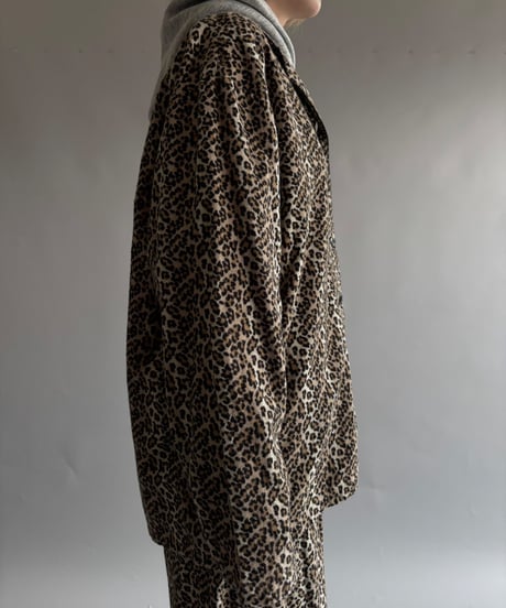 【USED】 Leopard shirt & pants set up  /250927-014