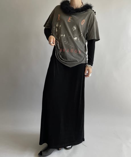 【USED】 Fur Long One-Piece/241006-026