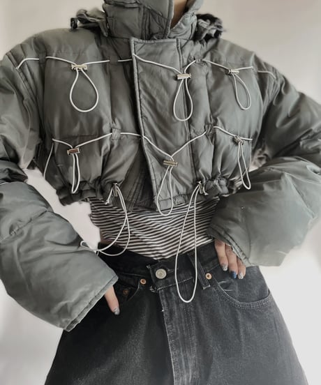 【RE;CIRCLE】 RE Draw Code Short Down Jacket / 230126-014