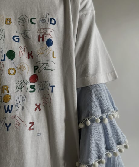 【USED】 Short Sleeves T-shirt “Alphabet “ / 220507-007
