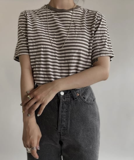 【USED】 BANANA REPUBLIC Short Sleeve Striped T-shirt / 220521-012