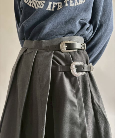 【RE;CIRCLE】 RE Suit Pleats Wrap Skirt/ 260108-008