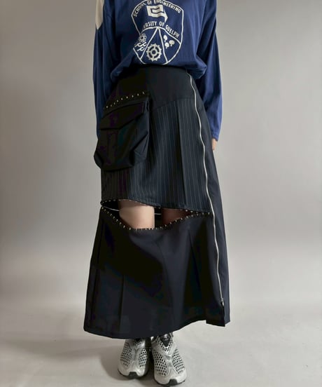 【RE;CIRCLE】 RE Suit Asymmetry Long Skirt / 260129-016
