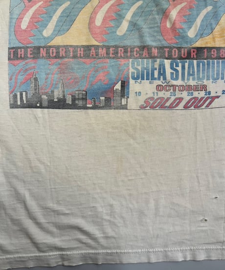 【USED】 Made in USA 90's Rolling Stones Damage T-Shirt /250621-012