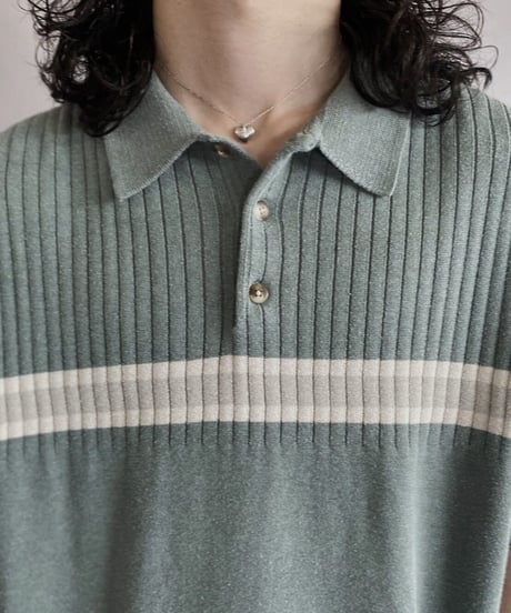 【USED】 S/S knit polo shirt / 230605-008