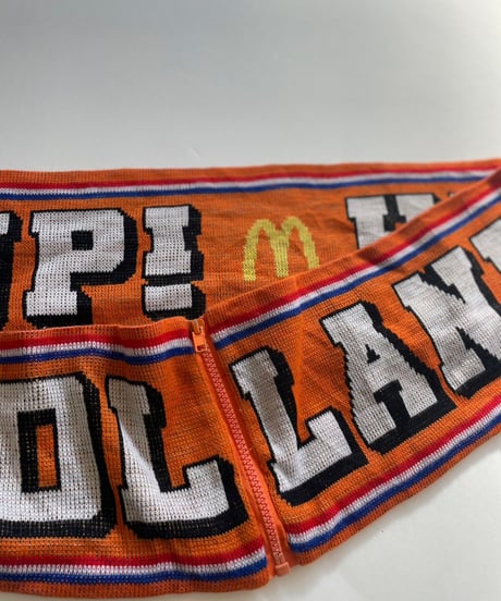 【USED】 Knit Soccer Muffler Orange / 230206-024