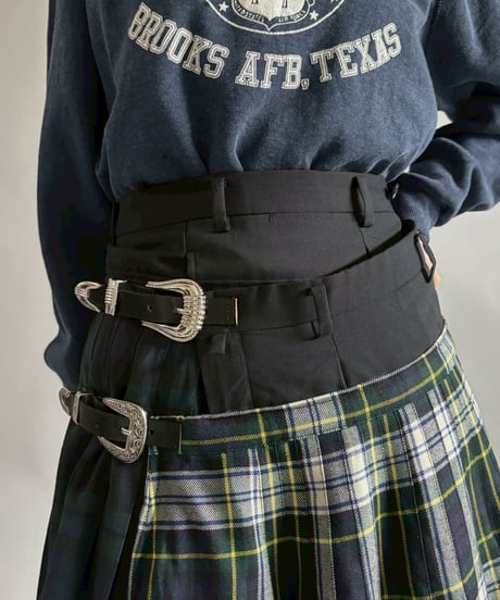【RE;CIRCLE】 RE Kilt Long Skirt / 260108-006