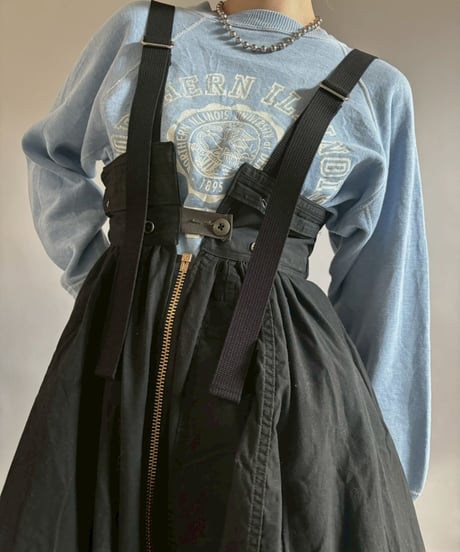【2026SS最終 / RE;CIRCLE】 RE U.S Military Rebuild 2way One-piece (Black)/ ARMY-02