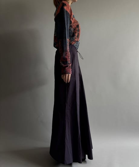 【USED】 Nylon long Skirt / 250913-011