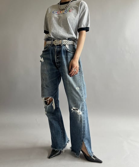 【USED】  Anvil Google Ringer T-Shirt /240824-013